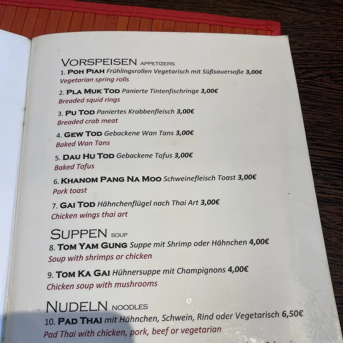Speisekarte photo 6