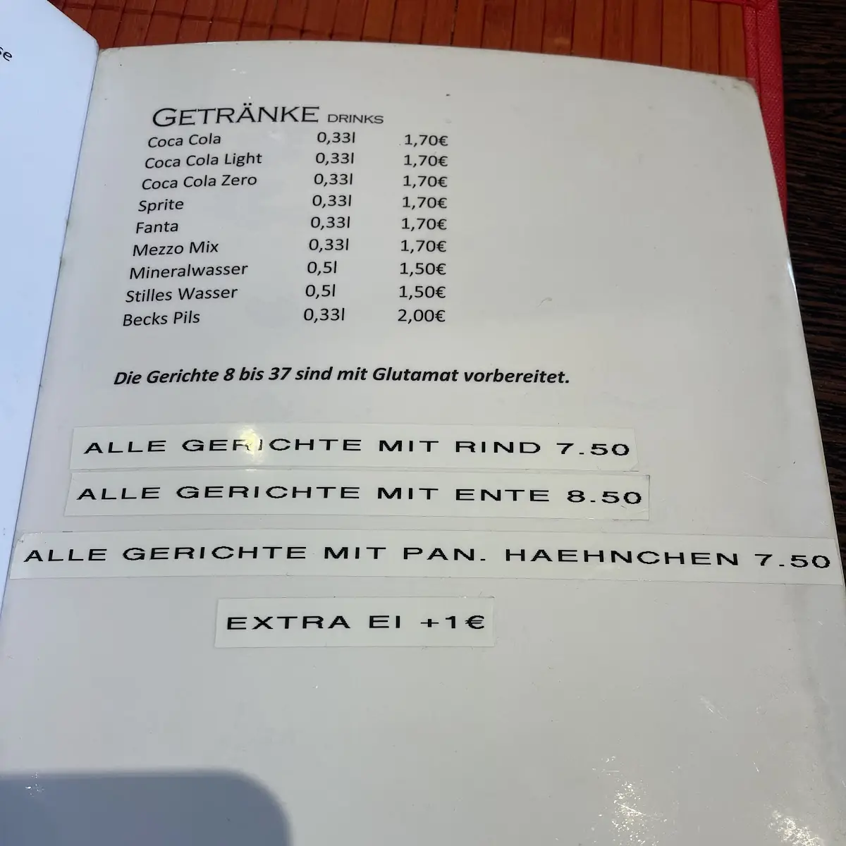 Speisekarte photo 8