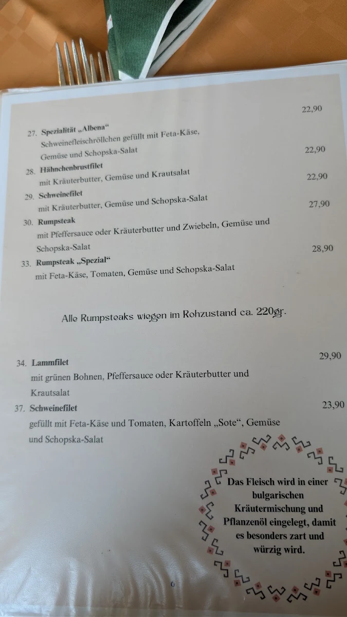 Speisekarte photo 5