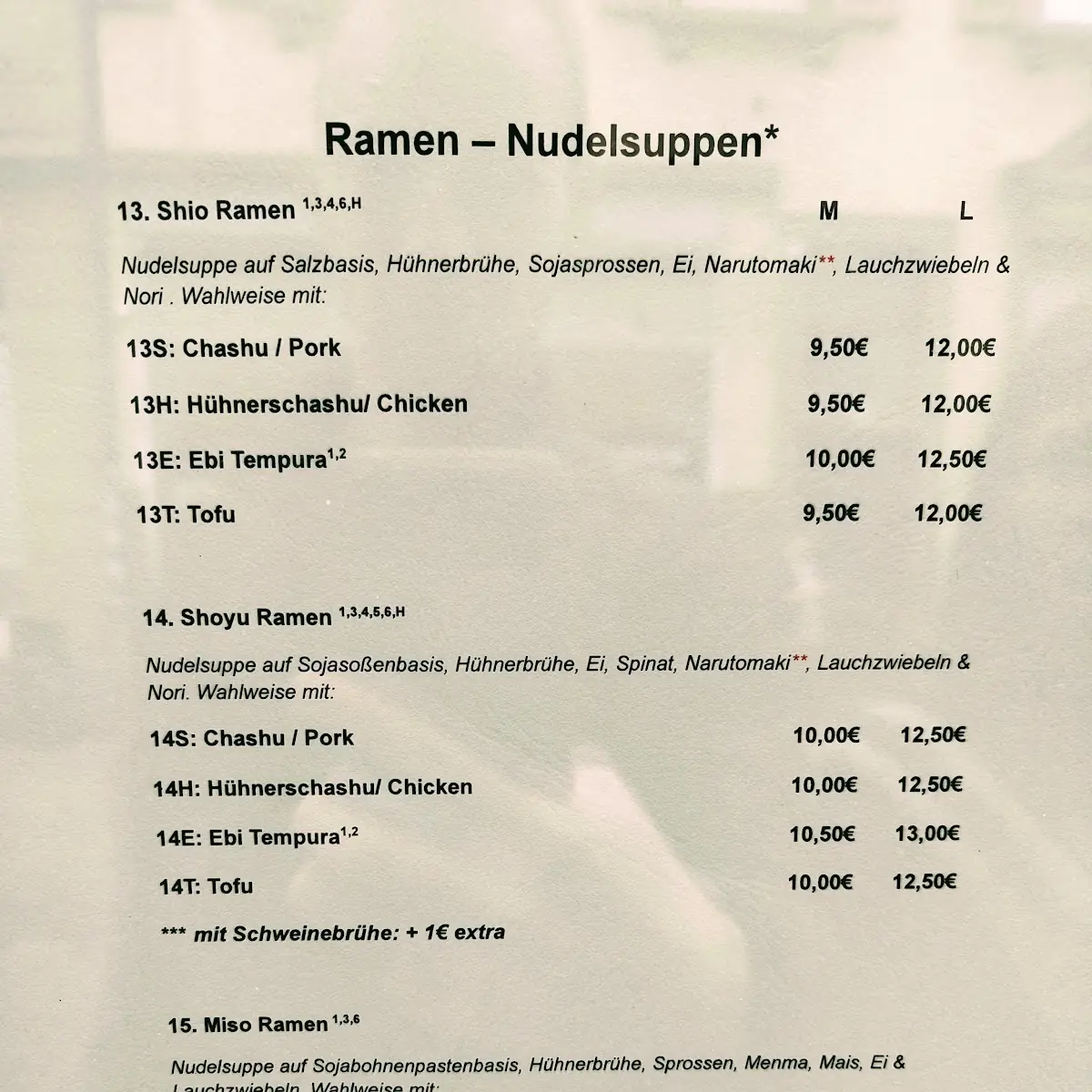 Speisekarte photo 1