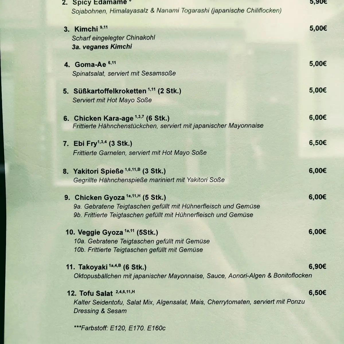 Speisekarte photo 2