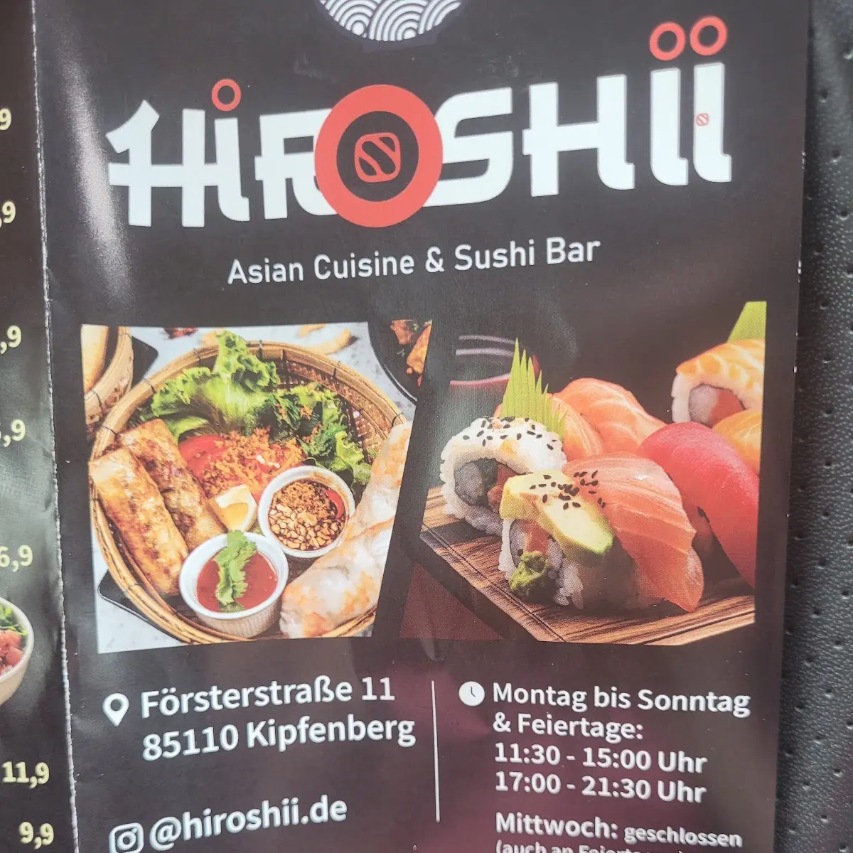 Speisekarte, Hiroshii