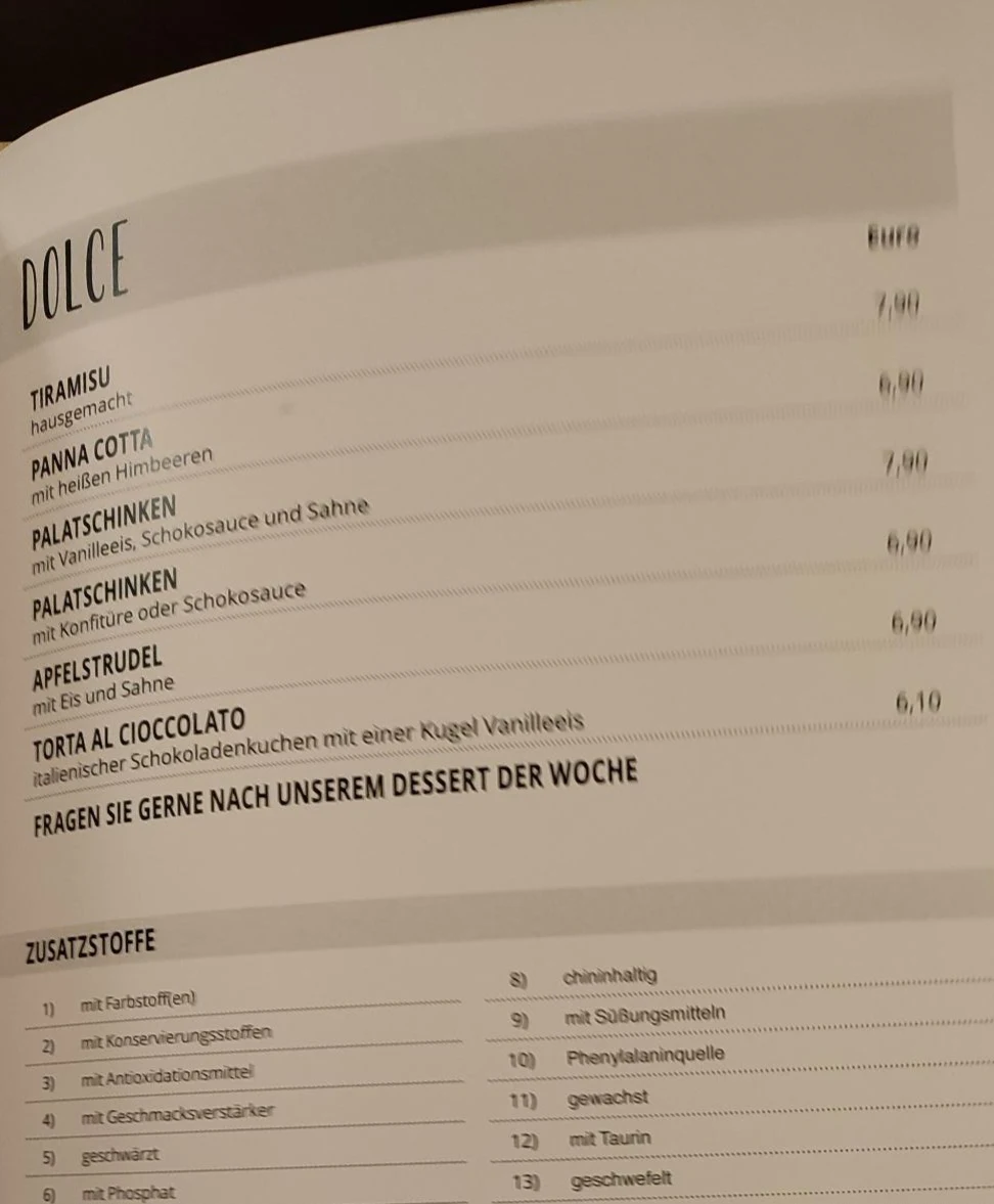 Speisekarte photo 4