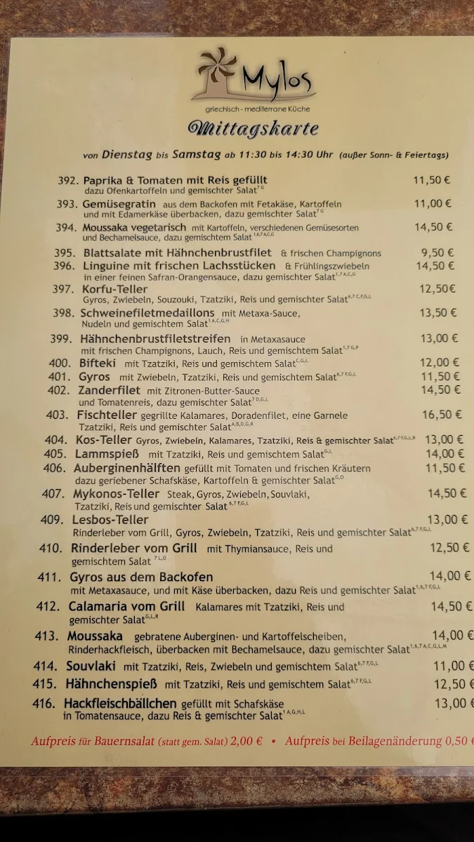 Speisekarte photo 3