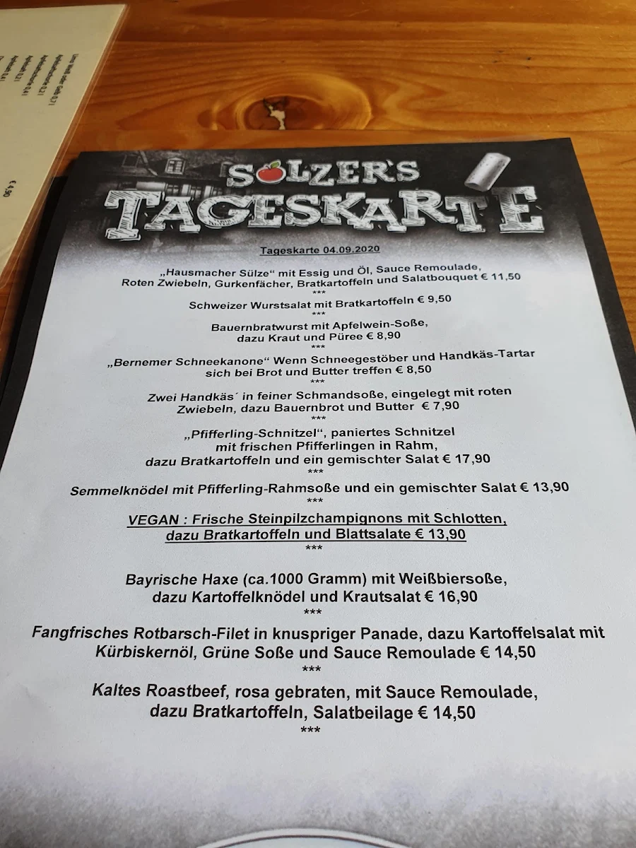 Speisekarte photo 4