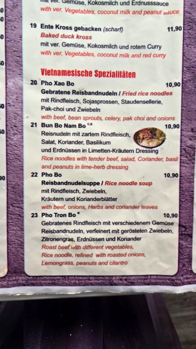 Speisekarte, PHO 44