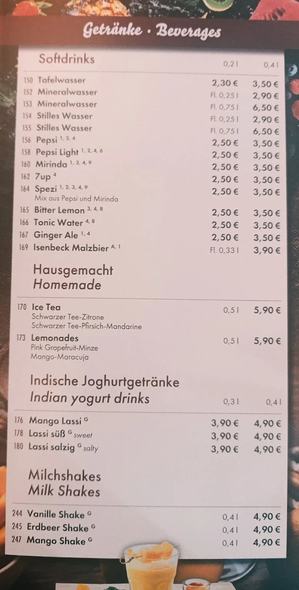Speisekarte photo 1