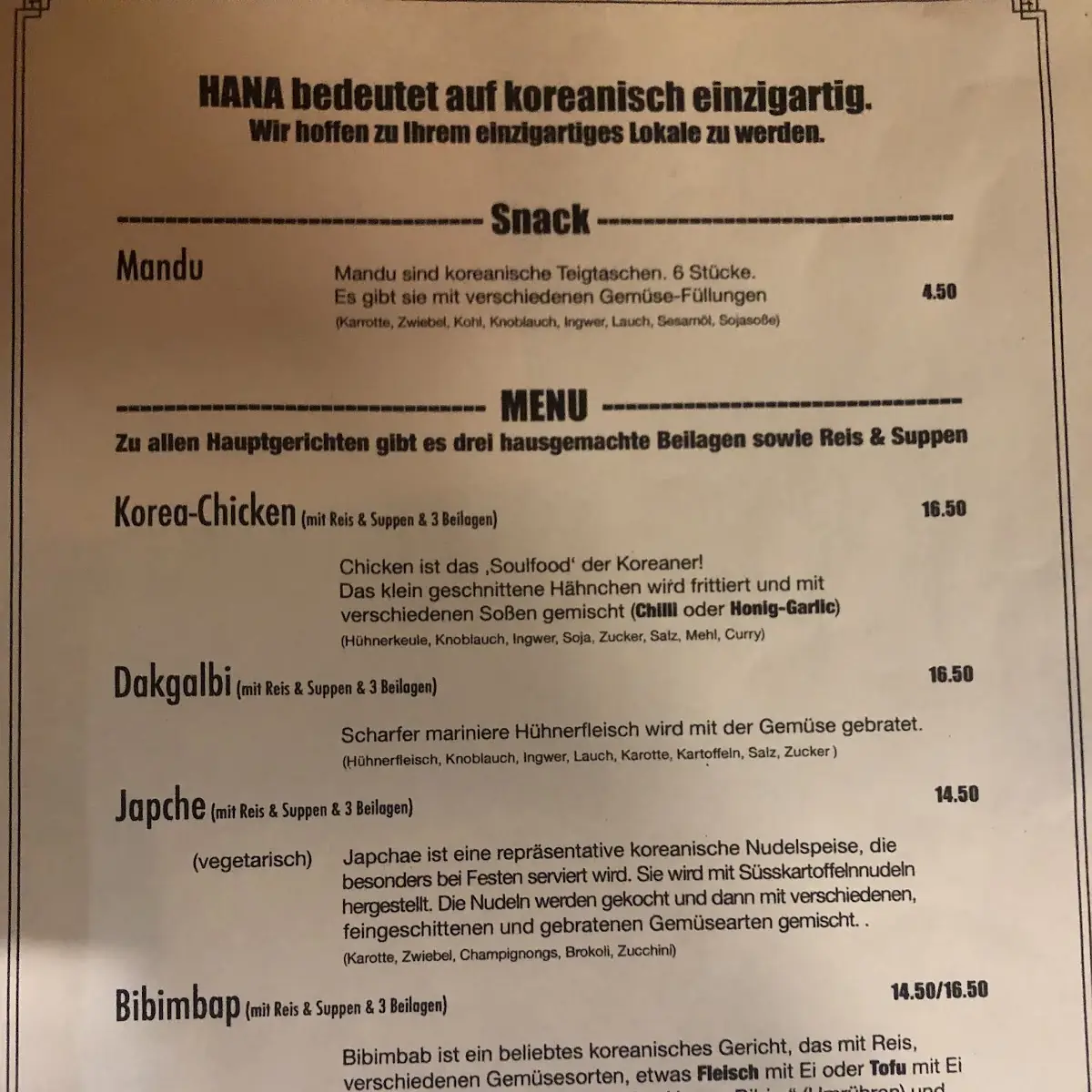 Speisekarte photo 4