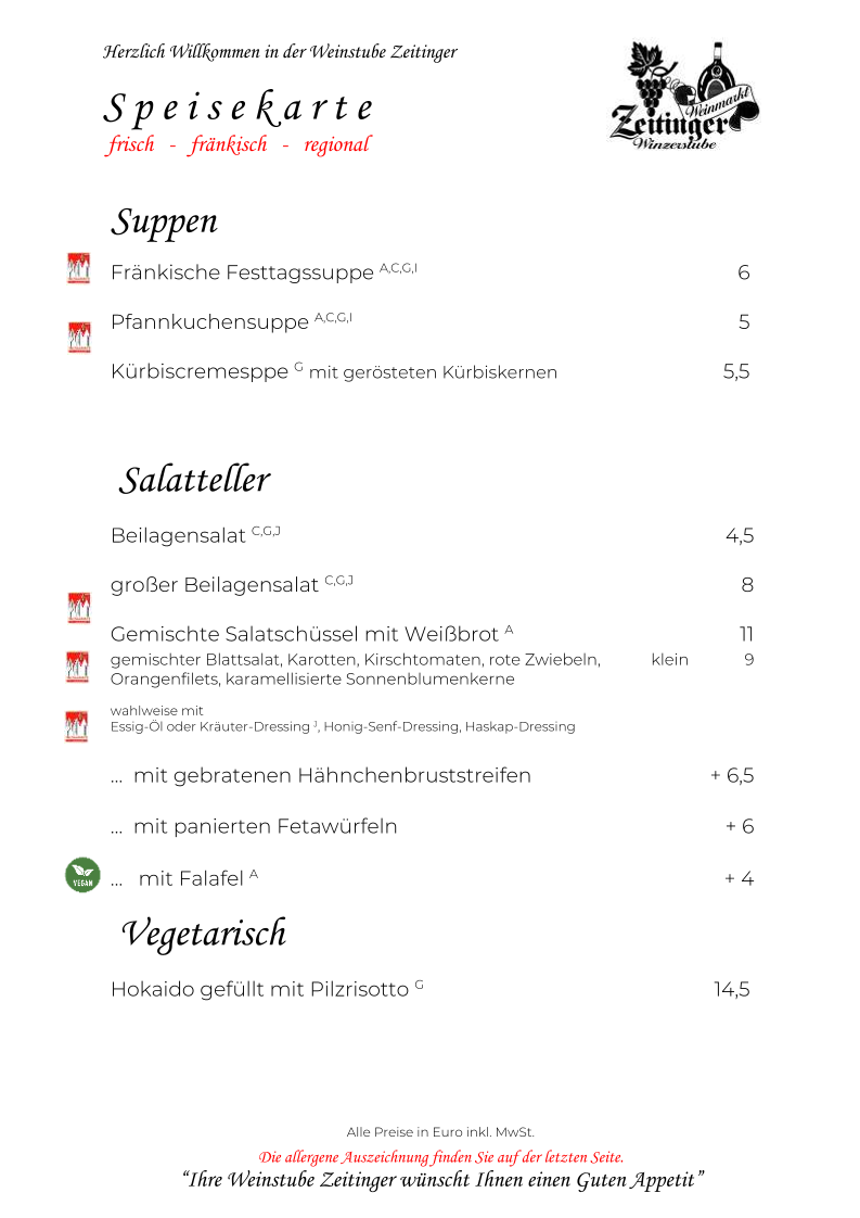 Speisekarte photo 2