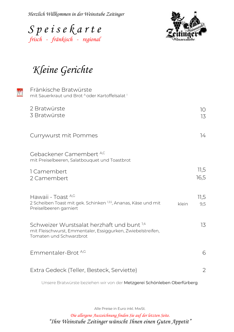 Speisekarte photo 4