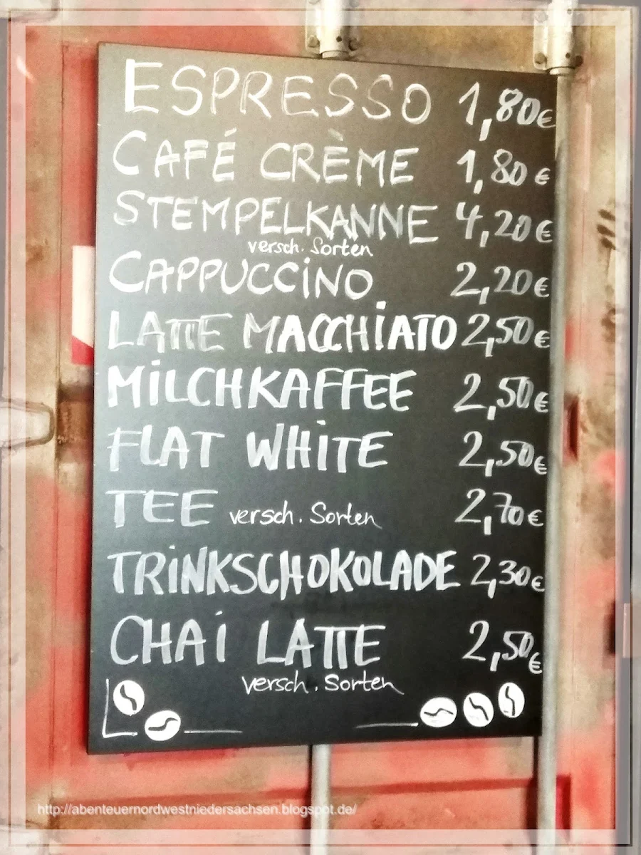 Speisekarte, Joliente Kaffeerösterei