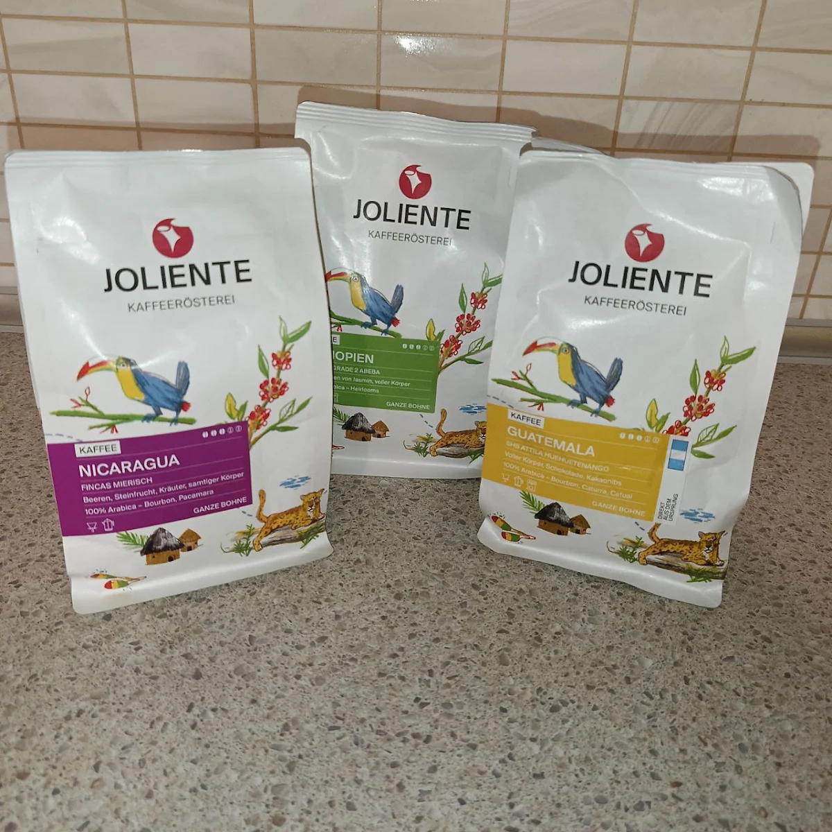 Speisekarte, Joliente Kaffeerösterei