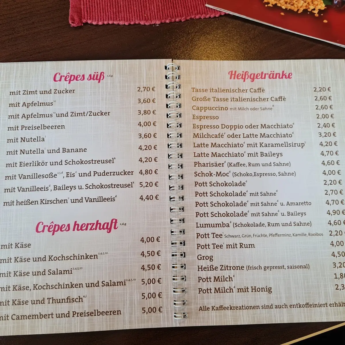 Speisekarte photo 2