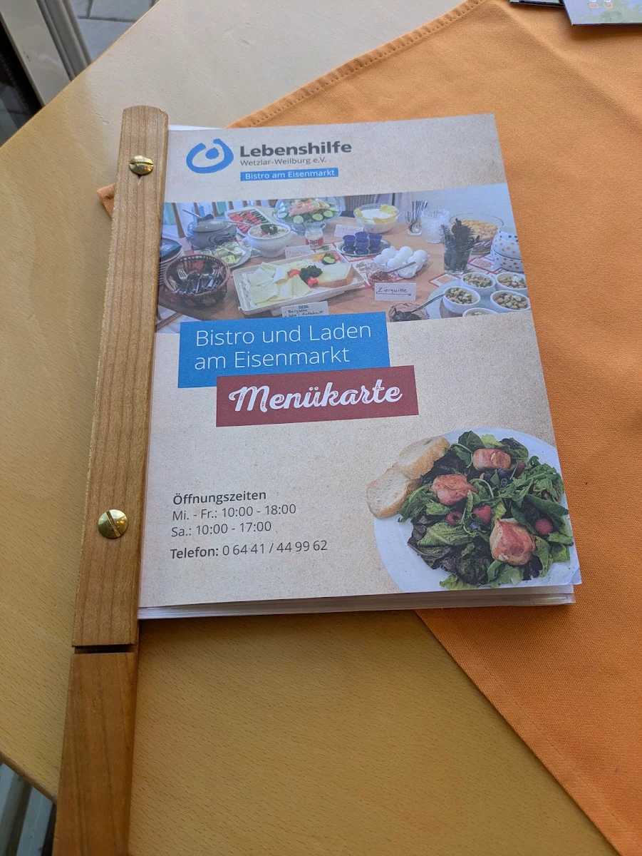 Speisekarte, Bistro der Lebenshilfe Wetzlar-Weilburg e.V.