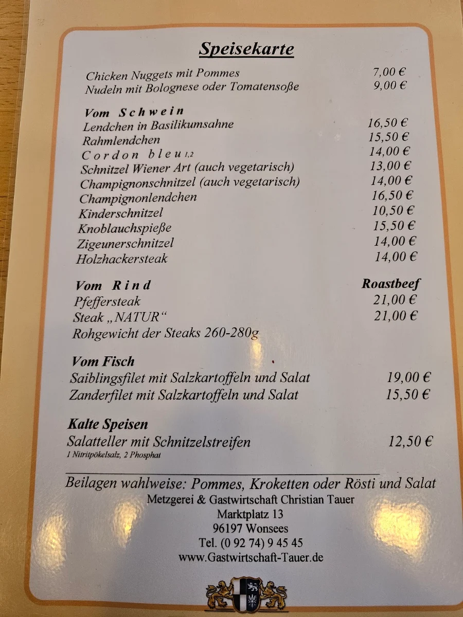 Speisekarte photo 1