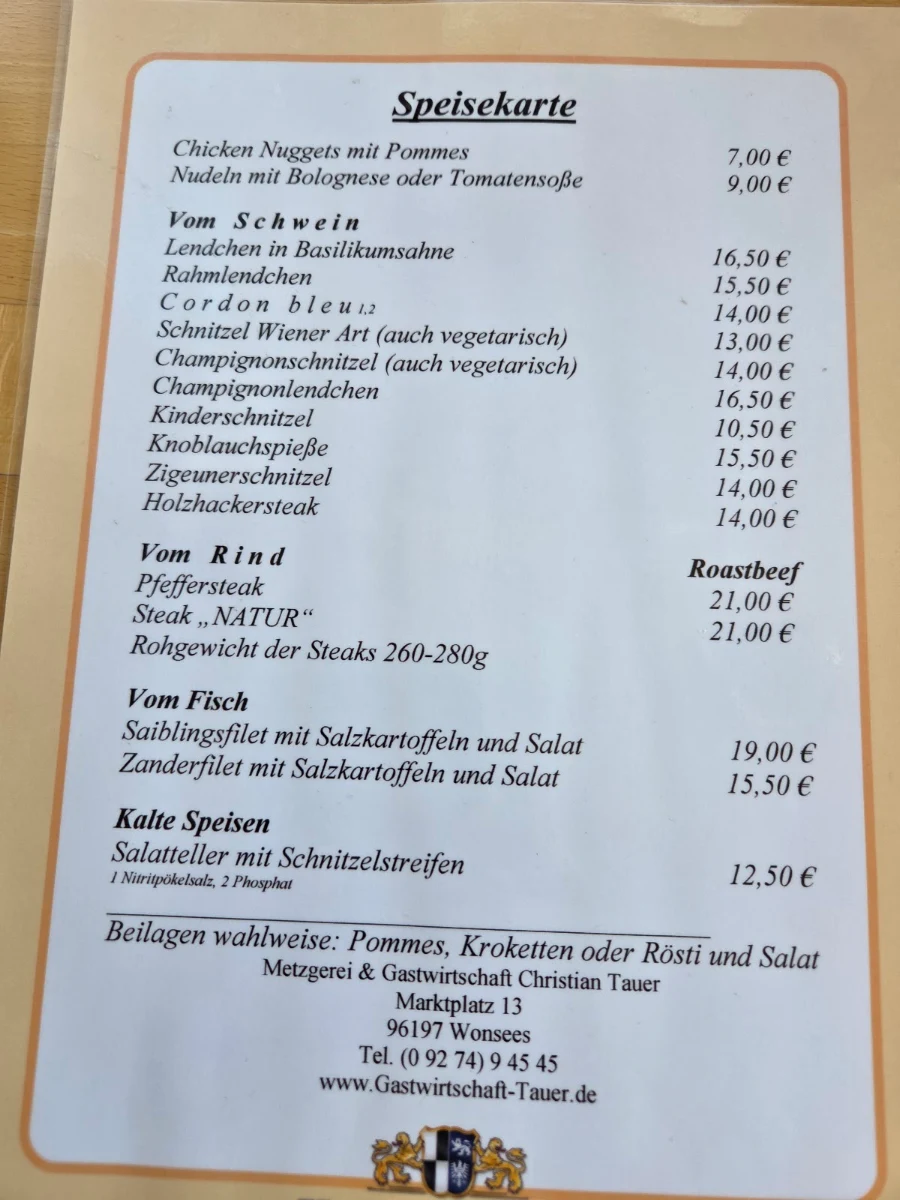 Speisekarte photo 2