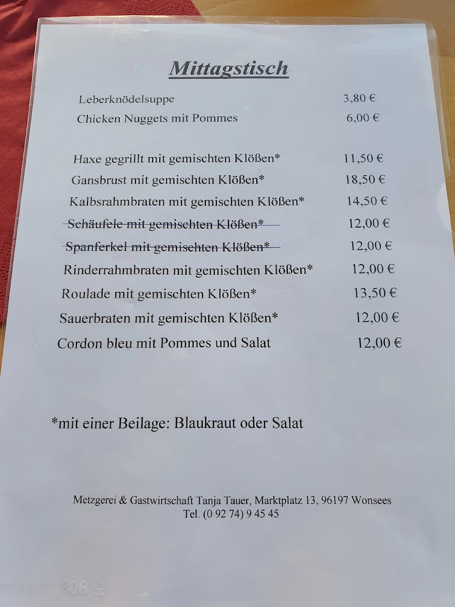 Speisekarte photo 3