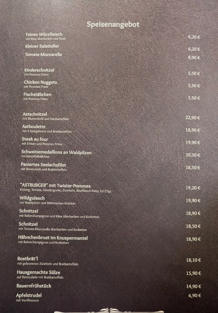 Speisekarte photo 2