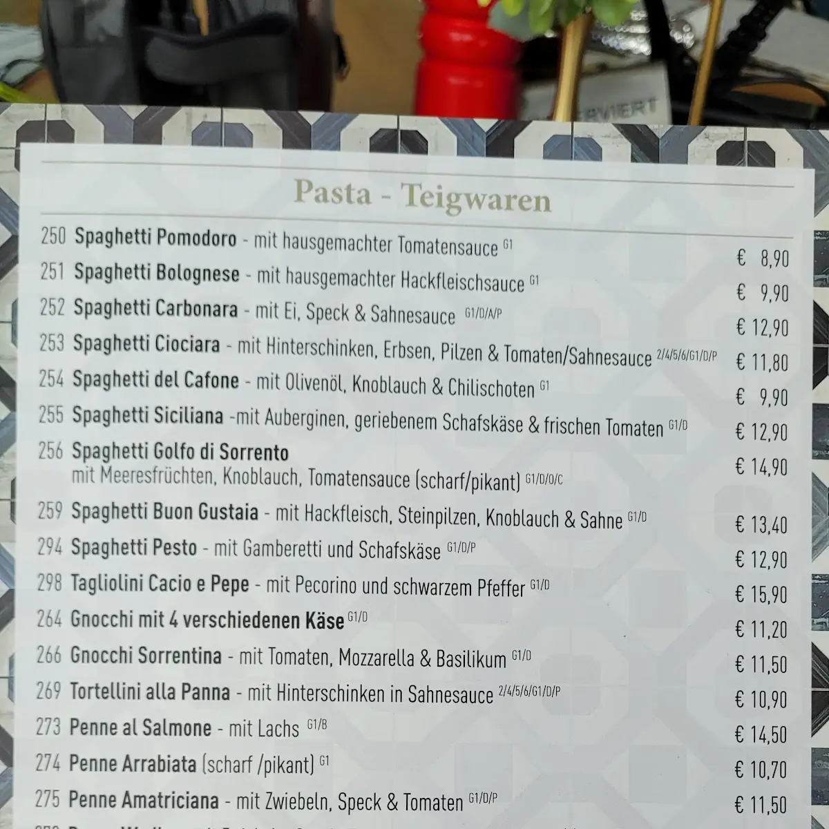 Speisekarte photo 3