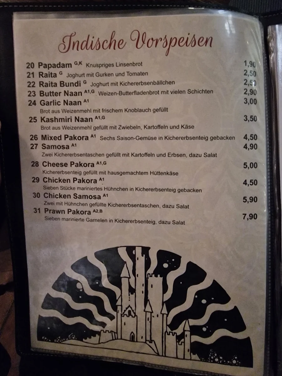 Speisekarte, Restaurant Prinz Buer
