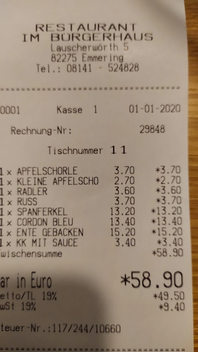 Speisekarte photo 6