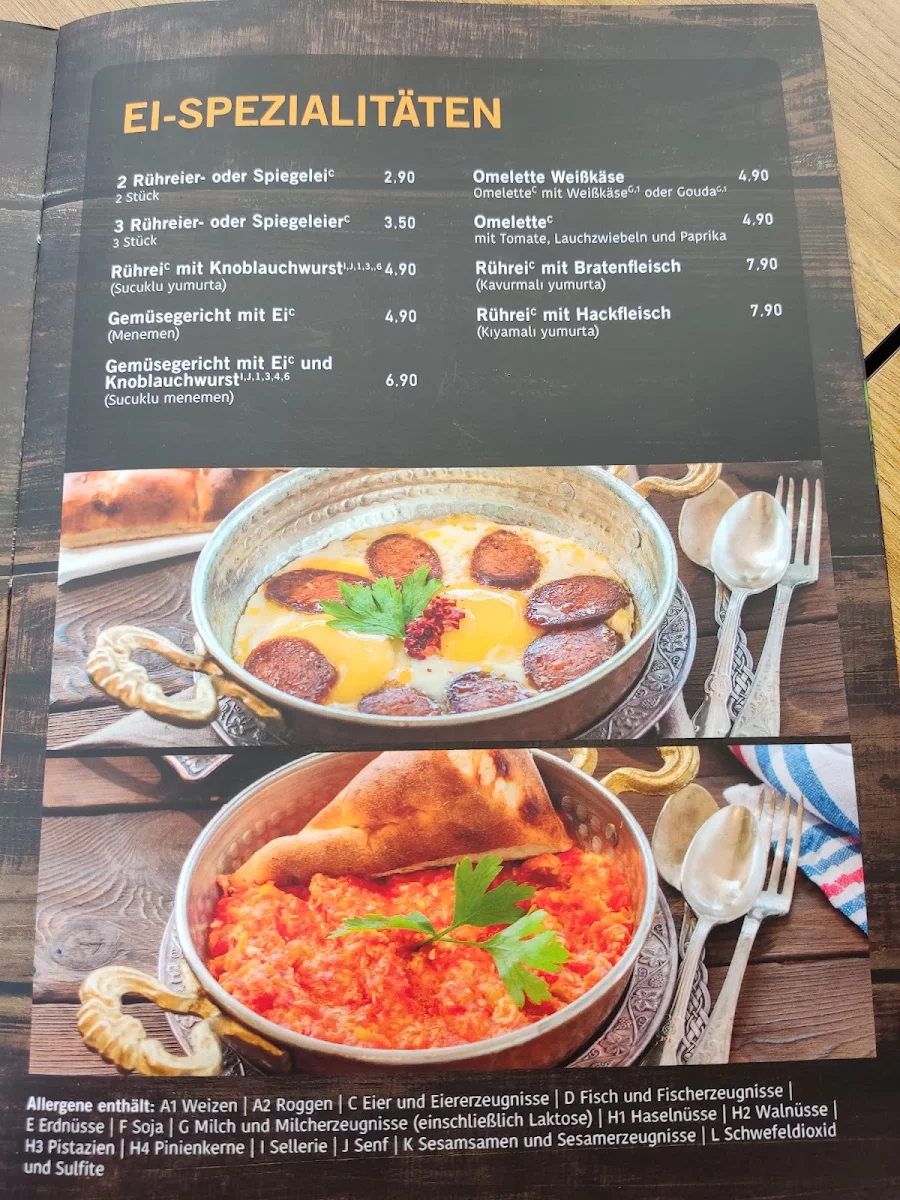Speisekarte, Bread House Bremen