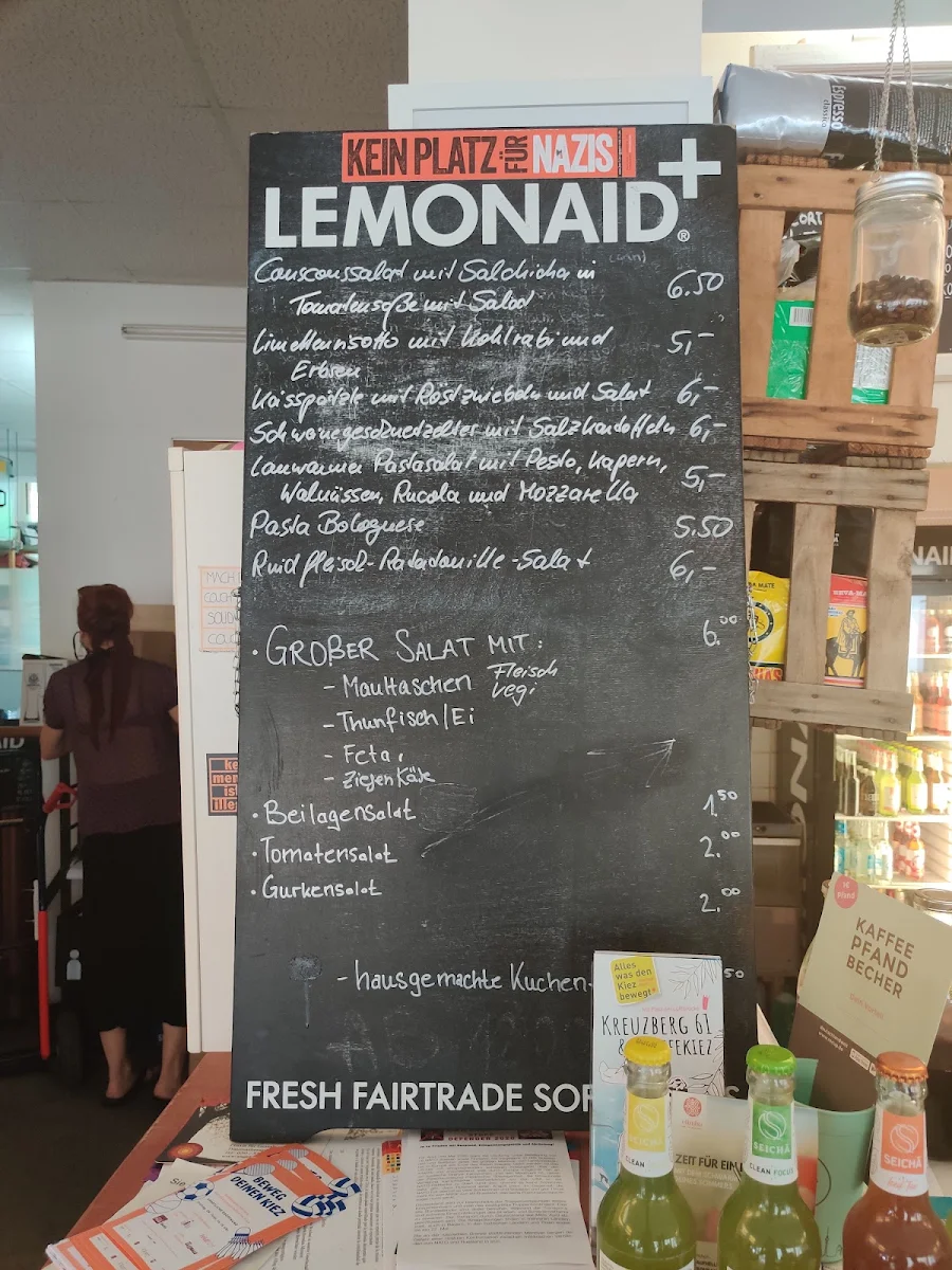 Speisekarte, Café MadaMe