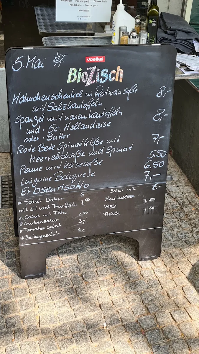 Speisekarte, Café MadaMe