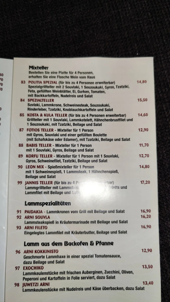 Speisekarte photo 10