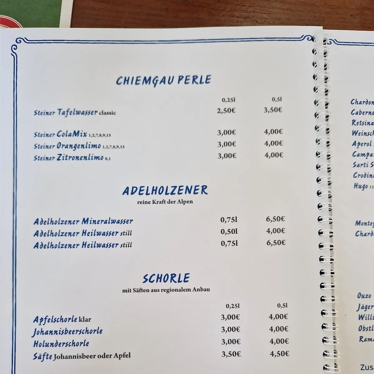 Speisekarte photo 2
