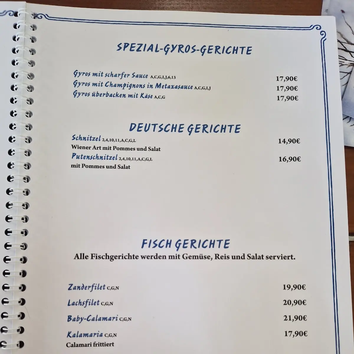 Speisekarte photo 3