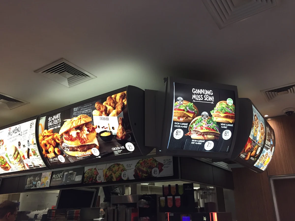 Speisekarte, McDonald's