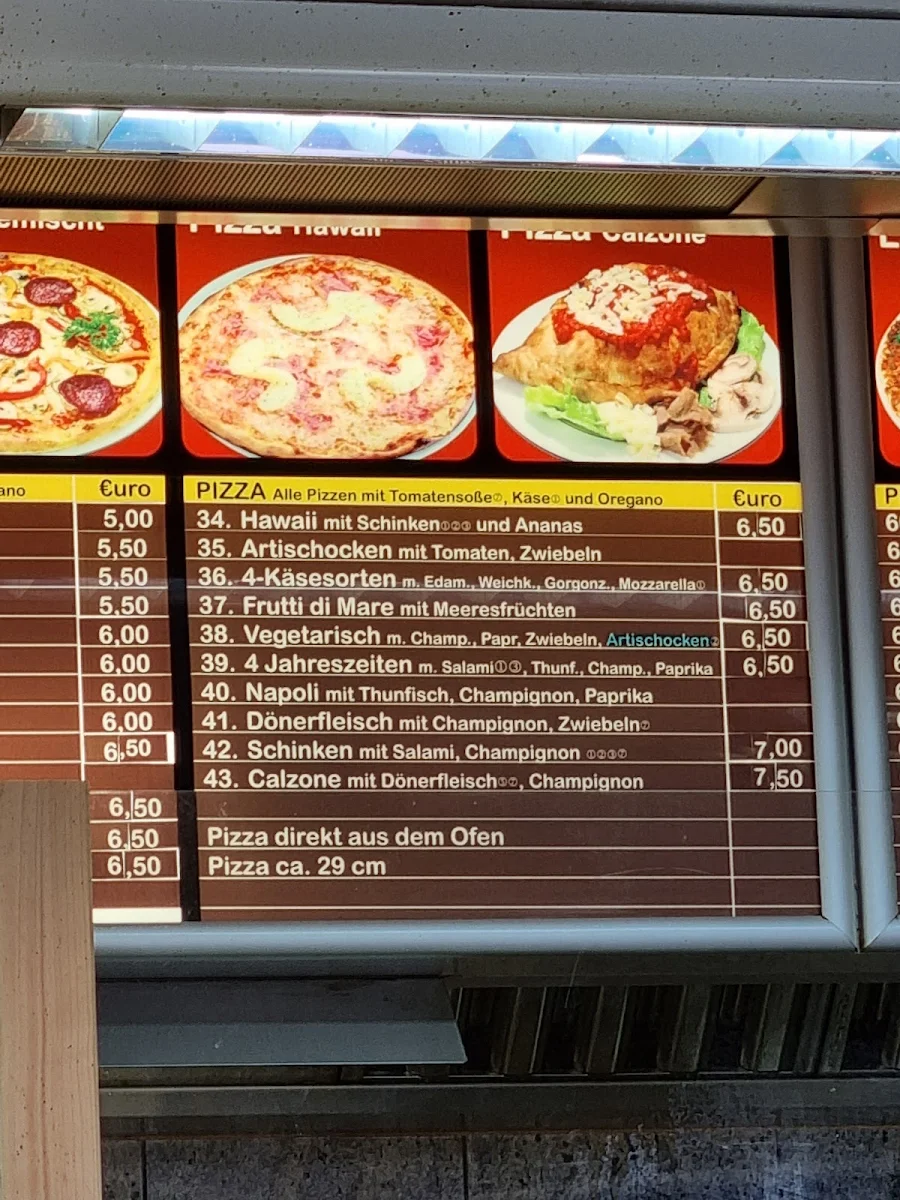 Speisekarte, Sofra Kebap, Pizza & Co