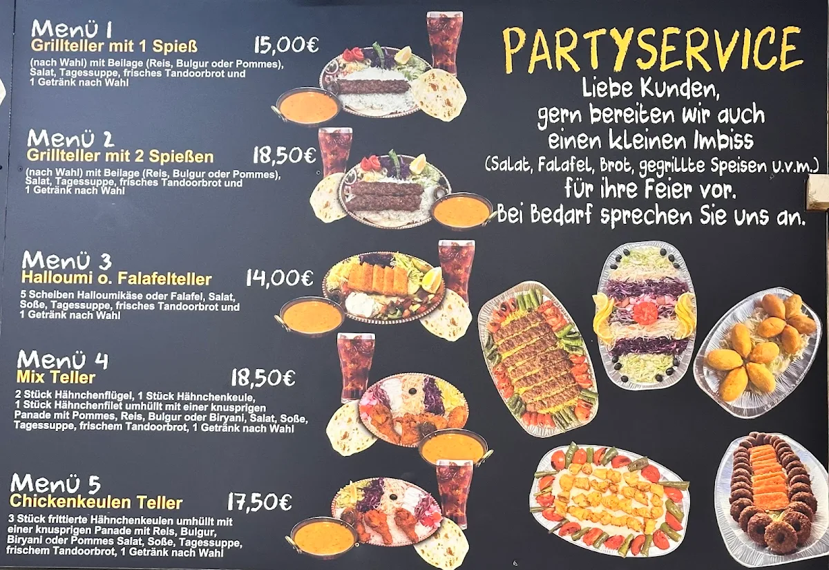Speisekarte, Bei Osman - Holzkohlegrill