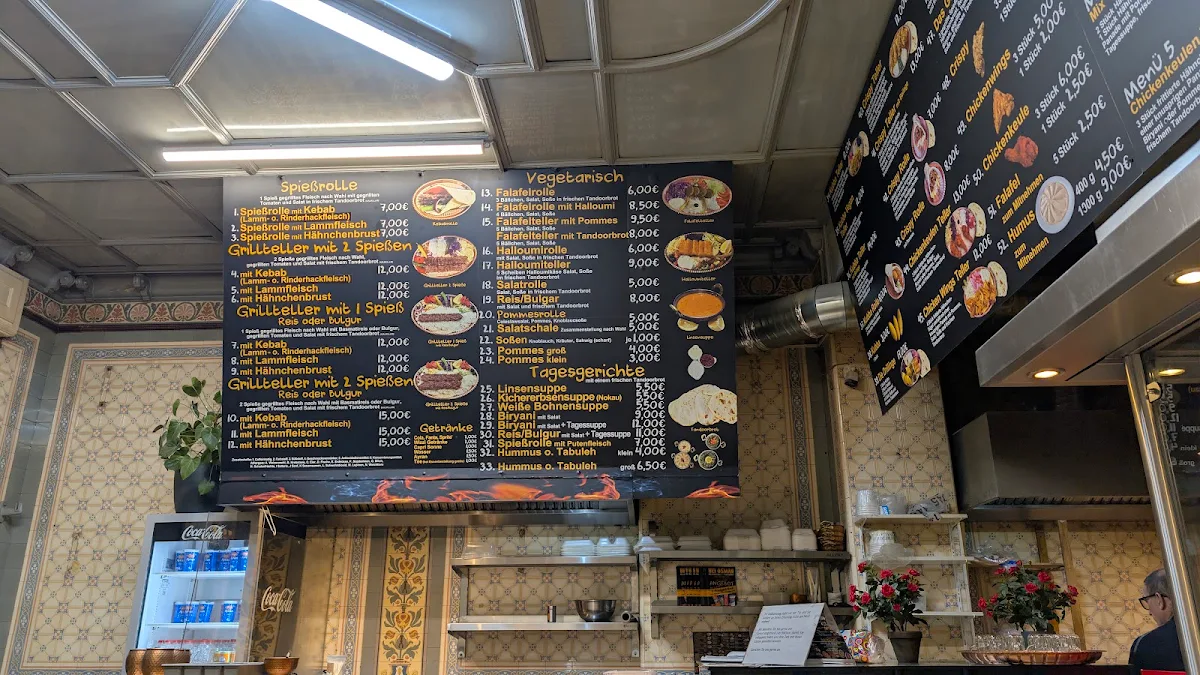 Speisekarte, Bei Osman - Holzkohlegrill