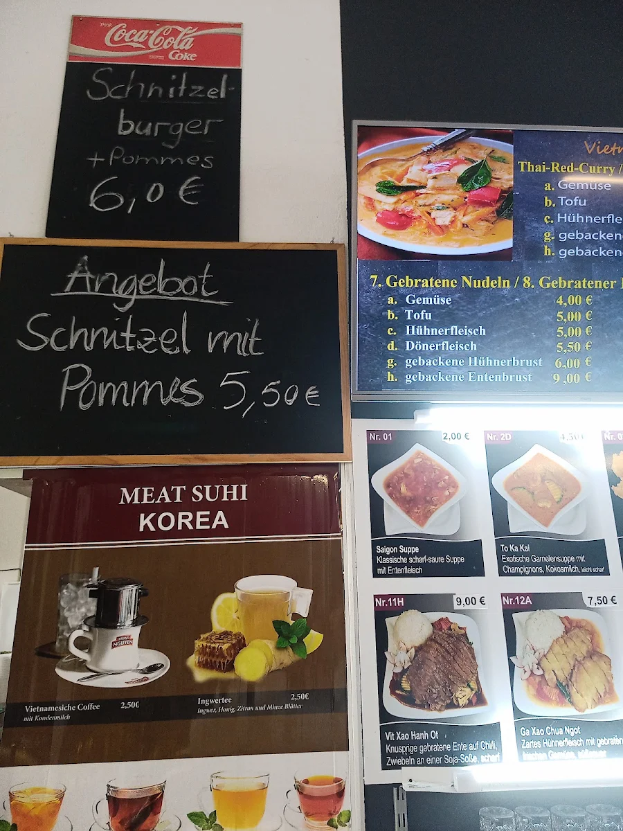 Speisekarte, Bistro Sun Hi