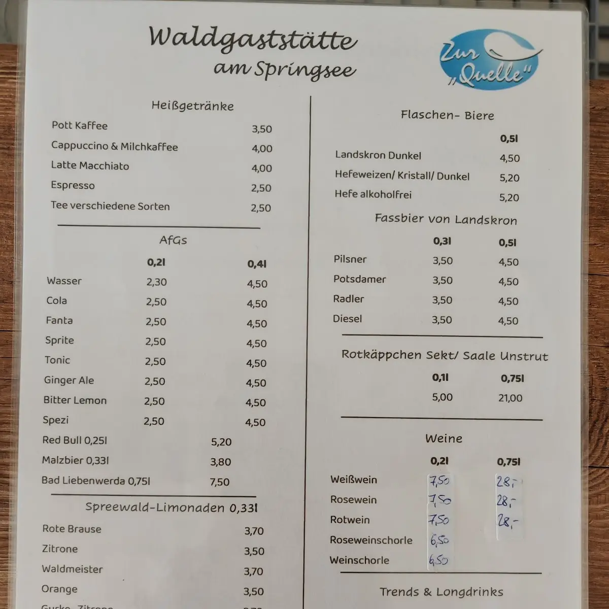 Speisekarte photo 1