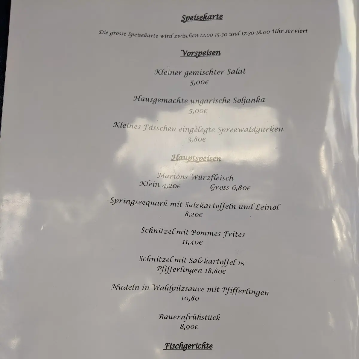 Speisekarte photo 7