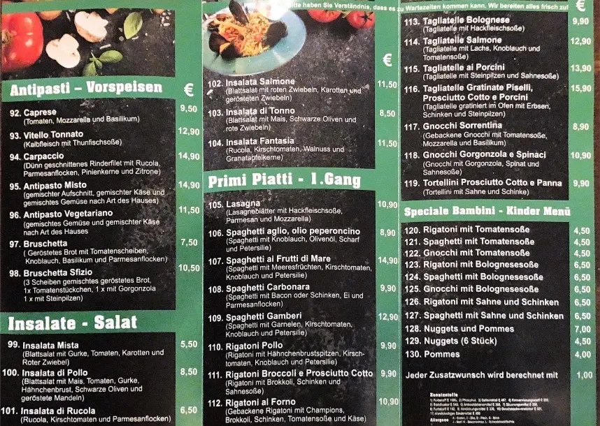 Speisekarte photo 1