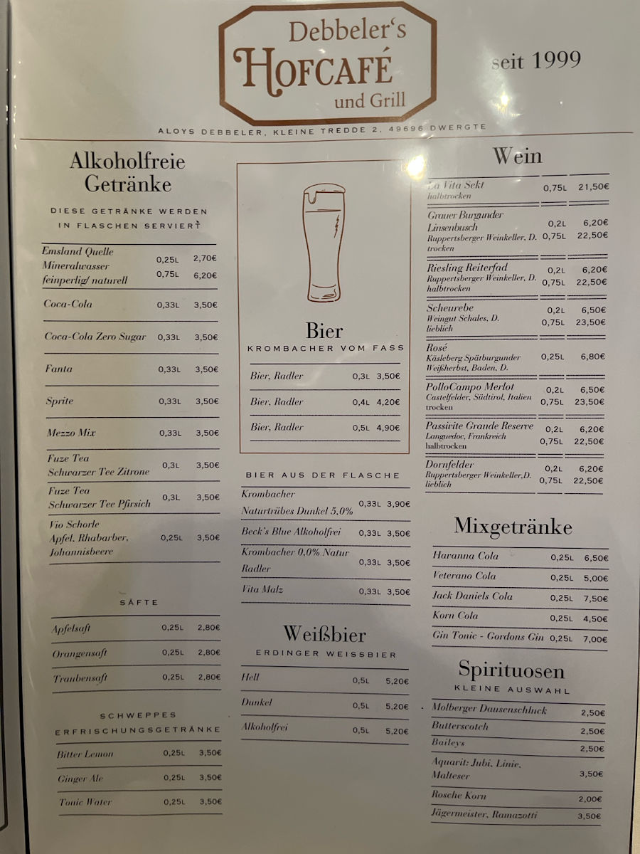 Speisekarte photo 1