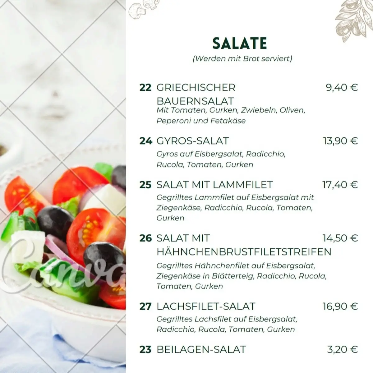 Speisekarte photo 3