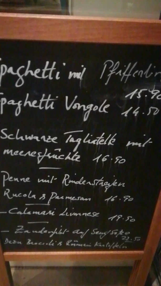 Speisekarte, La Trattoria Italiana