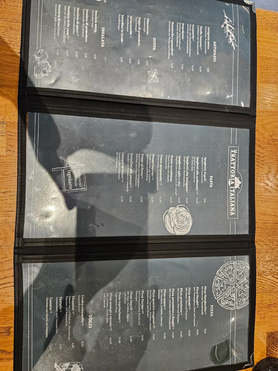 Speisekarte, La Trattoria Italiana