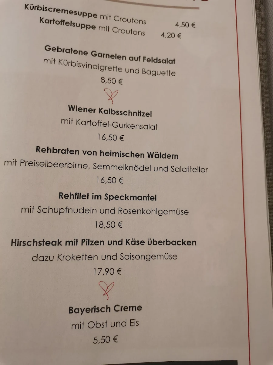 Speisekarte, Neuwirt Hotel-Gasthof-Catering