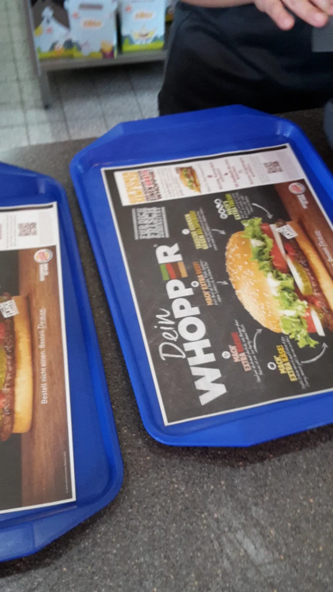 Speisekarte, Burger King Lingen