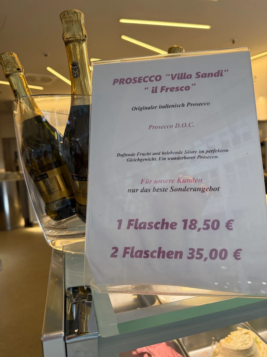 Speisekarte, Eiscafé Stresa