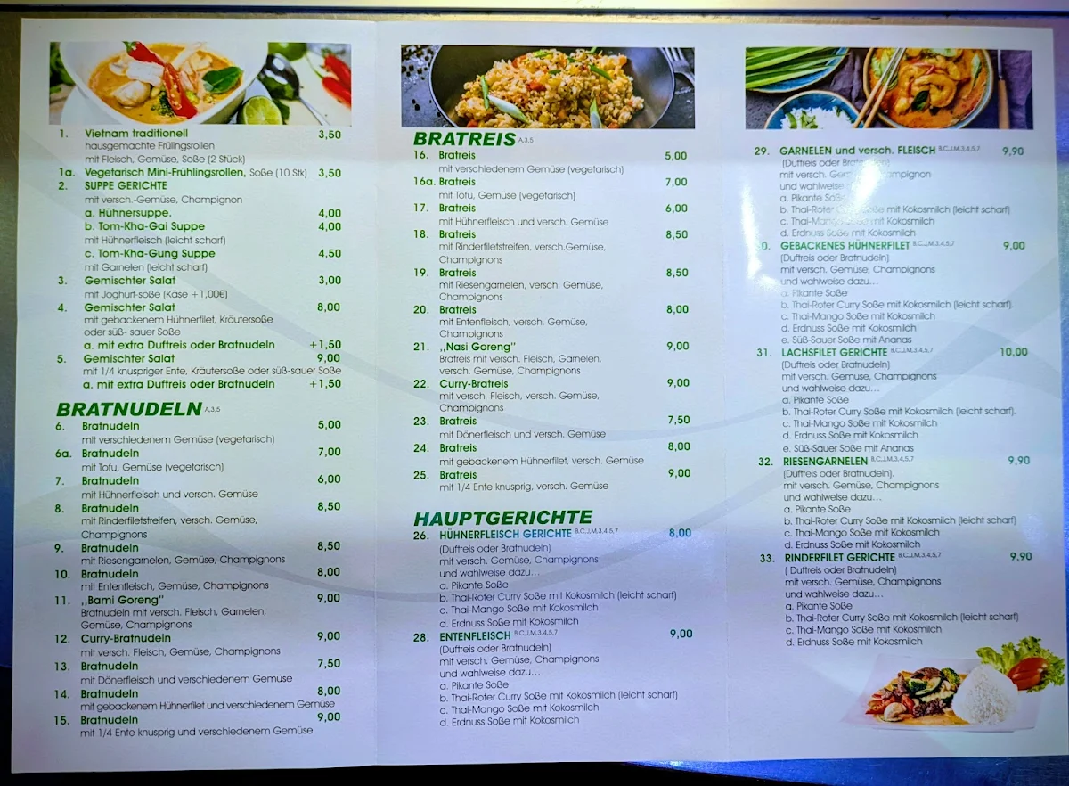 Speisekarte, Asia Imbiss & Döner Kebap
