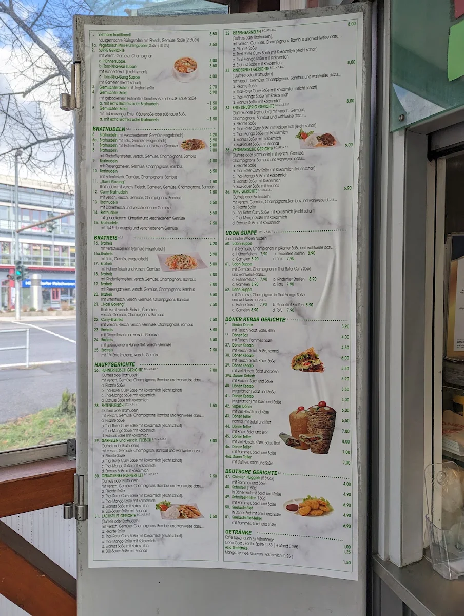 Speisekarte, Asia Imbiss & Döner Kebap