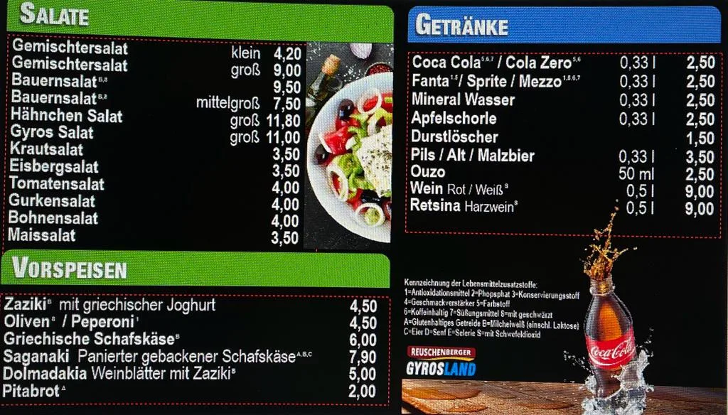 Speisekarte photo 2