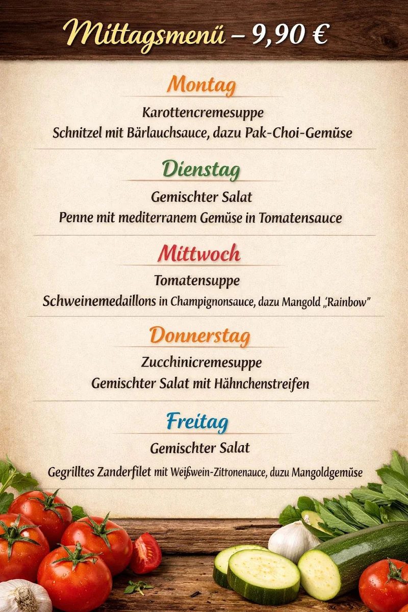 Speisekarte, "Gaggianer"